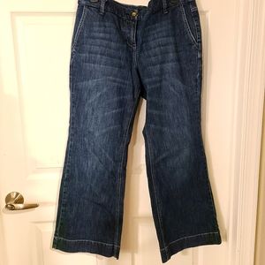 Ladie's wide-leg stretch jeans